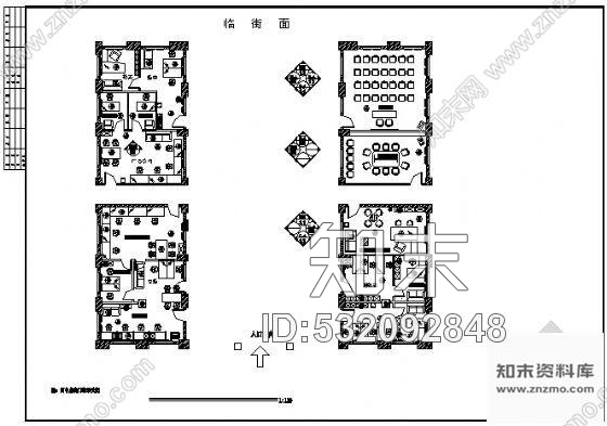 某办公室装修施工图cad施工图下载【ID:532092848】