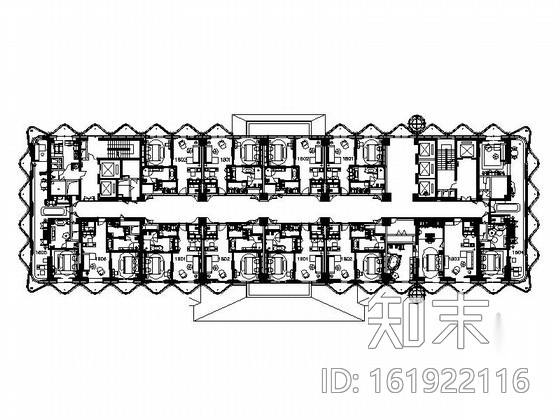 [海南]超大型世界级豪华酒店客房部分室内施工图cad施工图下载【ID:161922116】