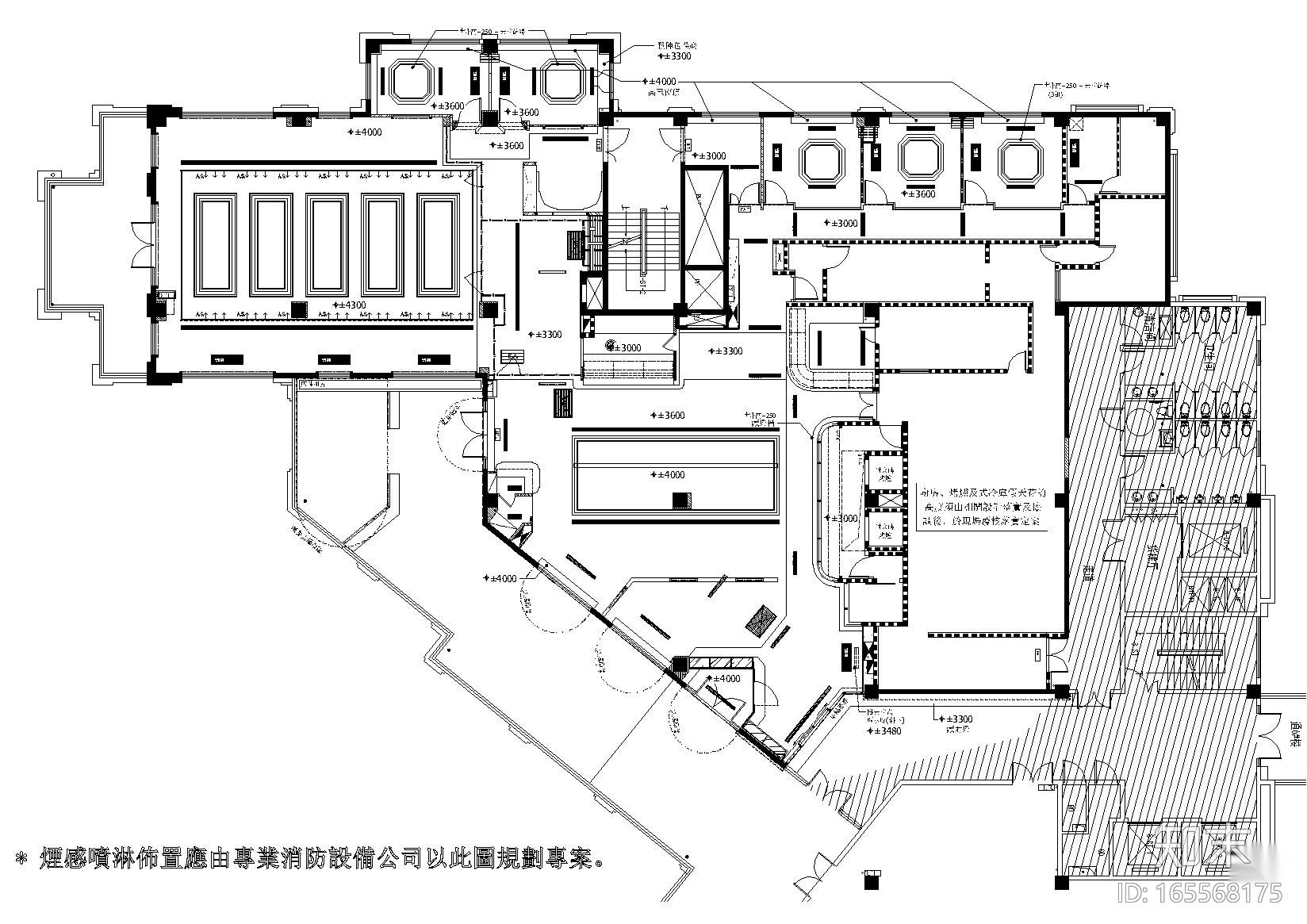 [上海]花悦庭主题艺术餐厅图纸+效果图cad施工图下载【ID:165568175】