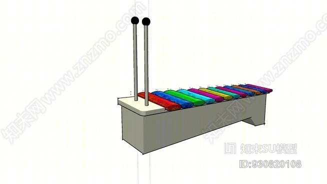 木琴SU模型下载【ID:930820108】