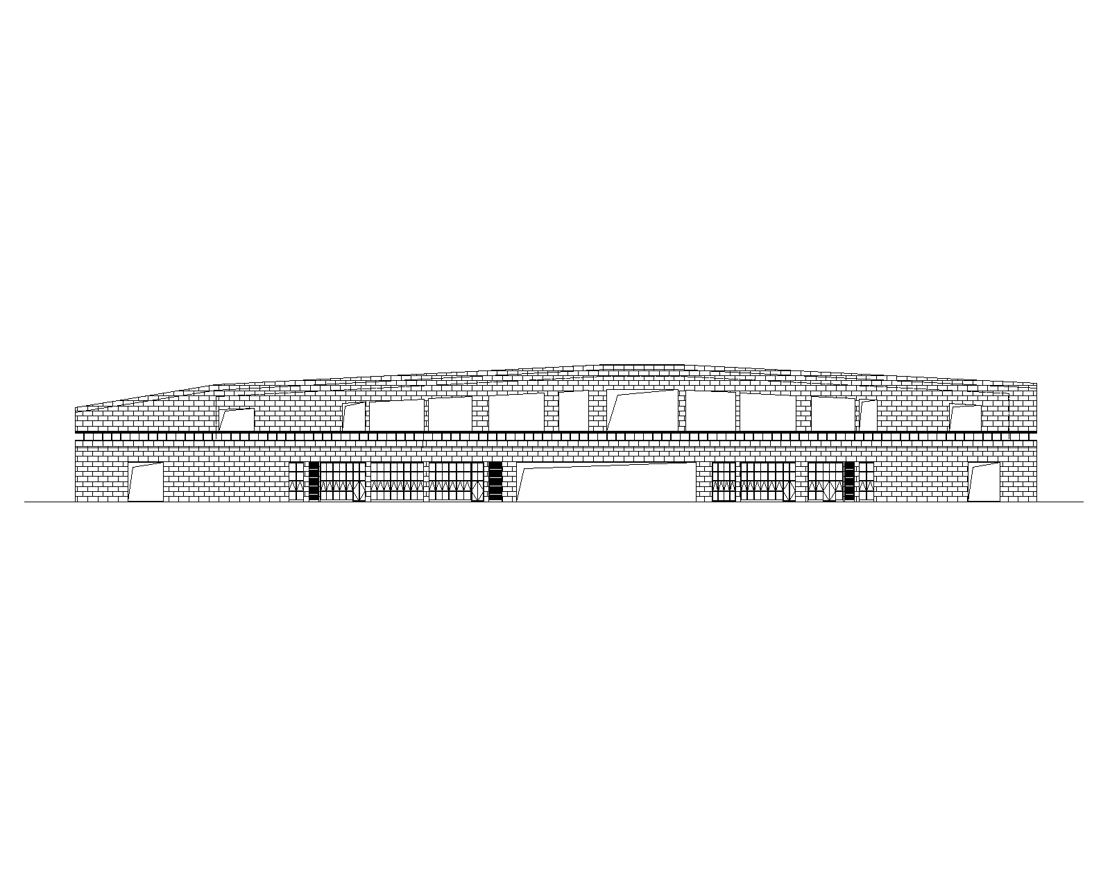 高速公路服务区全套建筑施工图2017cad施工图下载【ID:151679129】