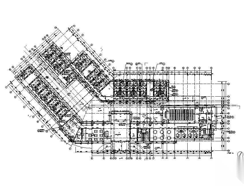 高速公路服务区全套建筑施工图2017cad施工图下载【ID:151679129】