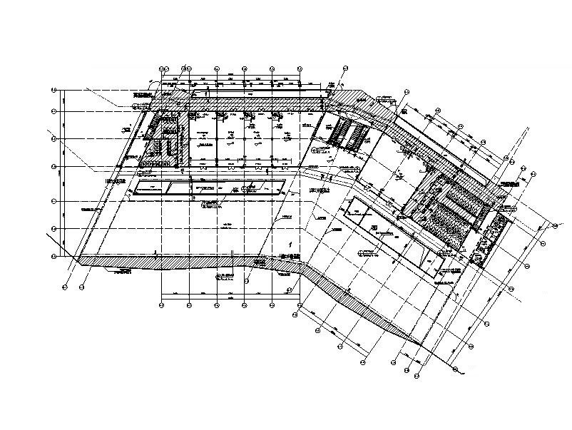 高速公路服务区全套建筑施工图2017cad施工图下载【ID:151679129】