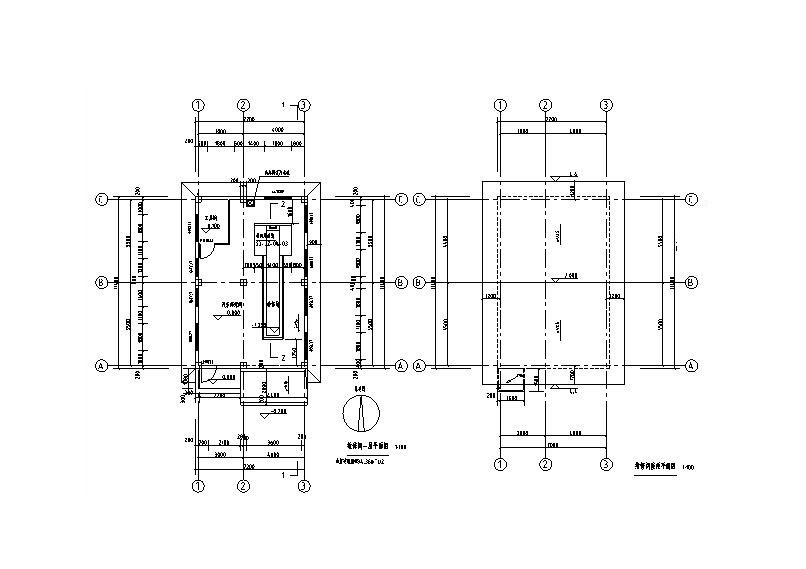 高速公路服务区全套建筑施工图2017cad施工图下载【ID:151679129】