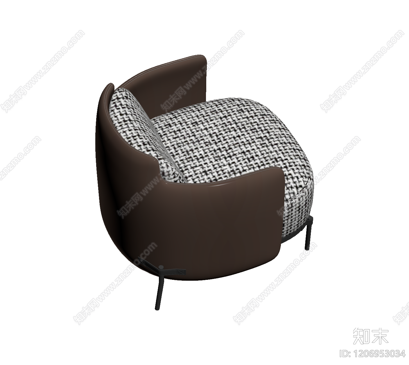 编织坐垫单椅3D模型下载【ID:1206953034】