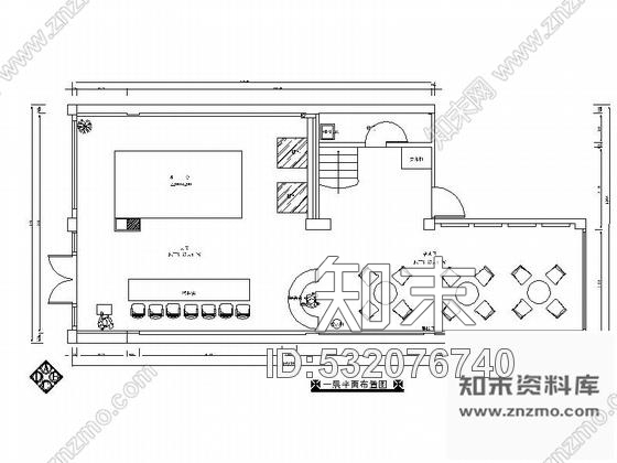 施工图260㎡某售楼处办公空间室内装修图cad施工图下载【ID:532076740】