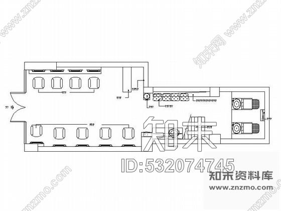 施工图湖北时尚造型美发店室内装修图施工图下载【ID:532074745】