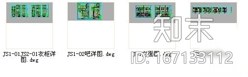 [苏州]知名酒店双人床客房室内装修图cad施工图下载【ID:167133112】