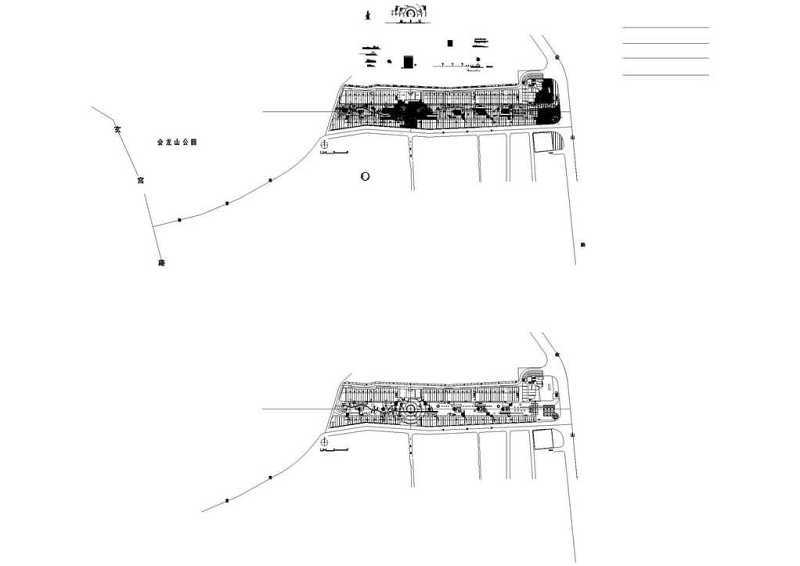 回龙山公园总图-A区CAD图纸cad施工图下载【ID:149740196】