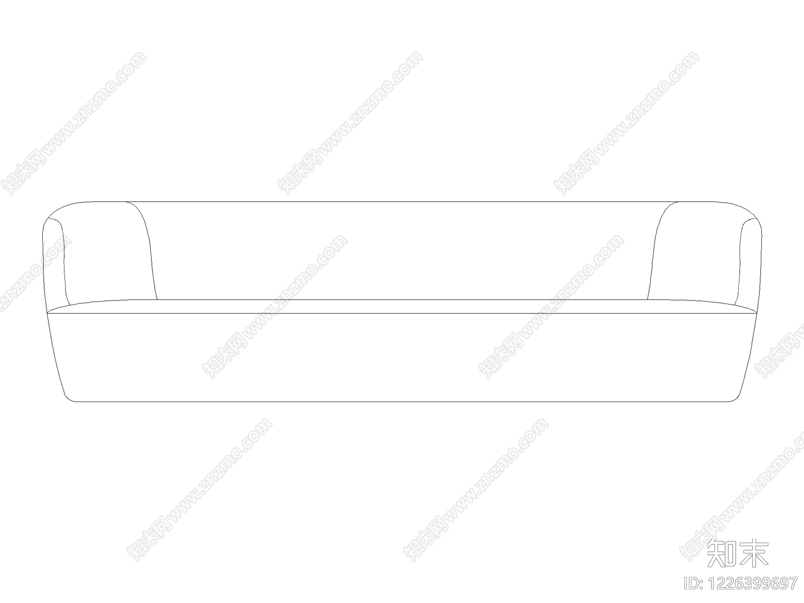 沙发cad施工图下载【ID:1226399697】