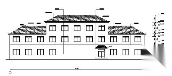 某三层办公楼建筑方案图cad施工图下载【ID:151432168】