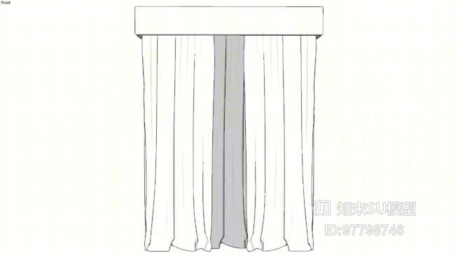 窗帘SU模型下载【ID:97798746】