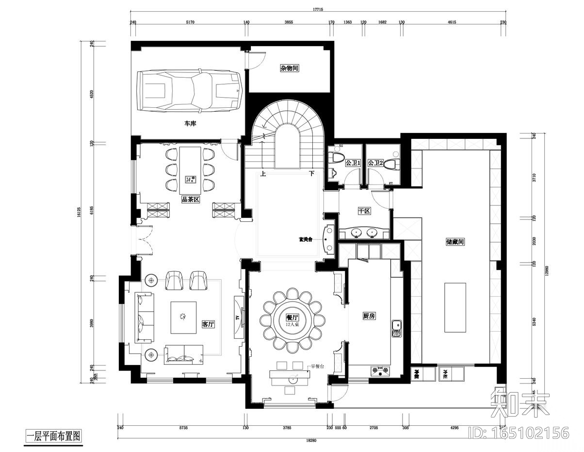 居住主题公园家装设计完整施工图+效果图cad施工图下载【ID:165102156】