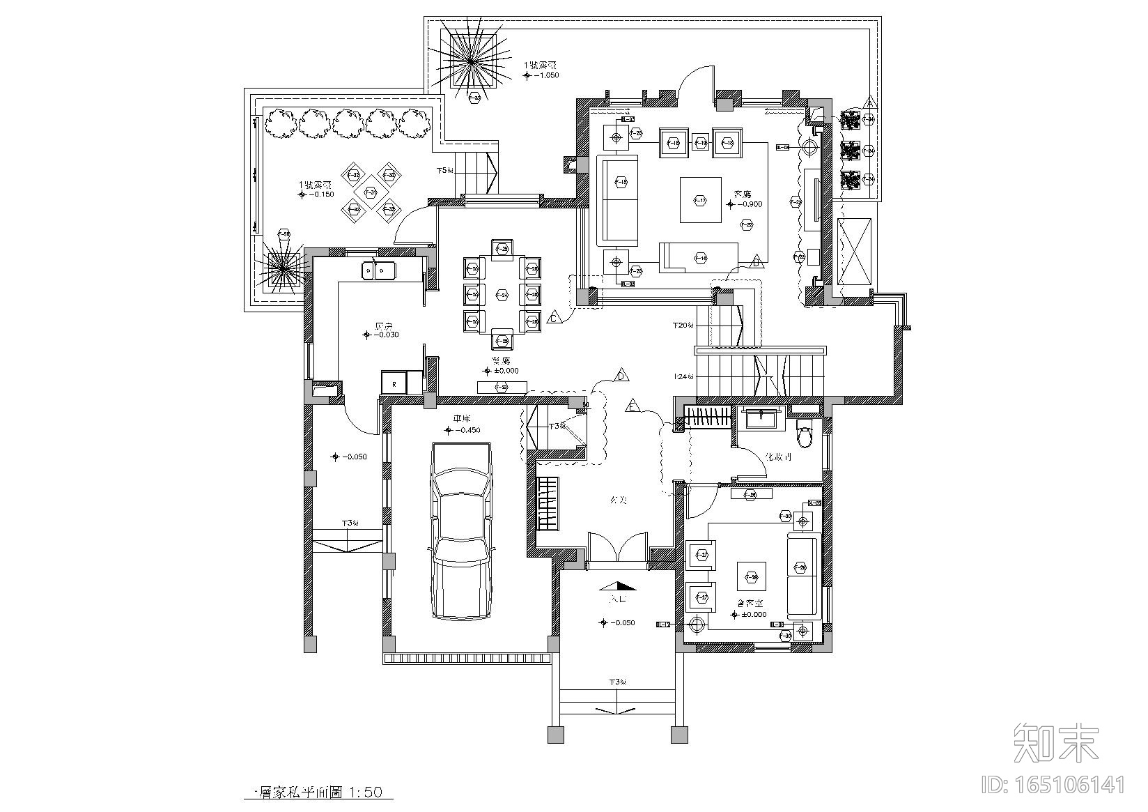 [江苏]梁志天_国信自然天城ST5別墅施工图施工图下载【ID:165106141】