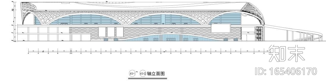 [昆明]高层孔雀造型国际会展中心建筑设计方案文本cad施工图下载【ID:165406170】