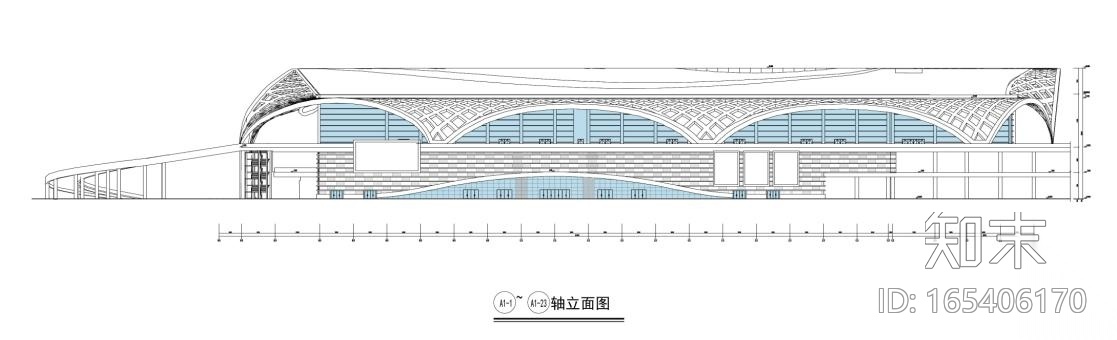 [昆明]高层孔雀造型国际会展中心建筑设计方案文本cad施工图下载【ID:165406170】