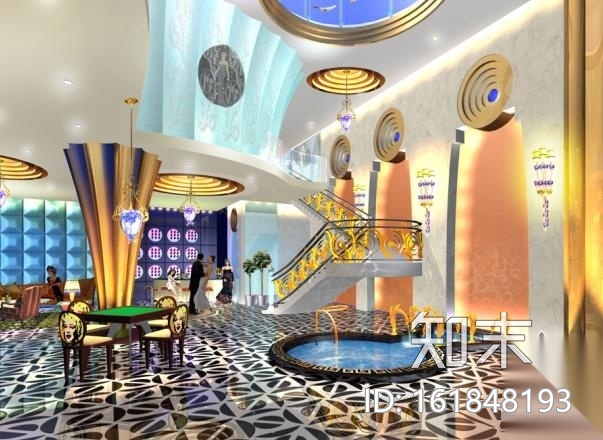 豪华国际会所桑拿豪华房施工图Ⅱ(含效果)cad施工图下载【ID:161848193】