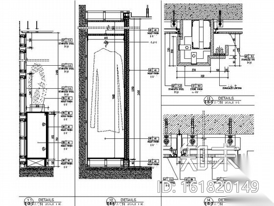 [东莞]某豪华气派办公楼室内装修图cad施工图下载【ID:161820149】