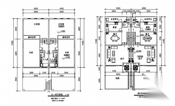 某townhouse住宅单体设计方案五cad施工图下载【ID:166323134】