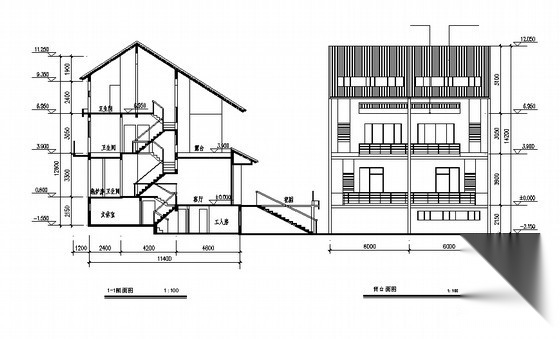 某townhouse住宅单体设计方案五cad施工图下载【ID:166323134】