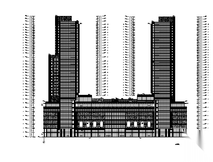 [合集]四套华东院商业综合楼及商业广场建筑施工图（图...cad施工图下载【ID:165607117】