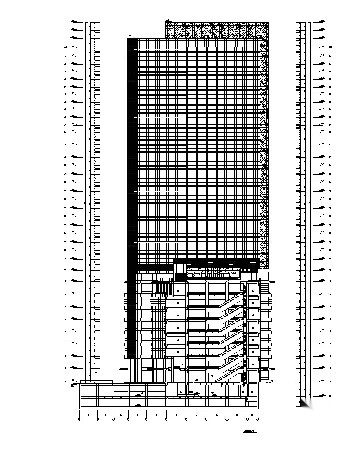 [合集]四套华东院商业综合楼及商业广场建筑施工图（图...cad施工图下载【ID:165607117】