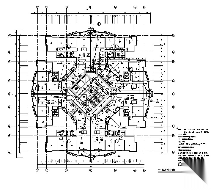 [合集]四套华东院商业综合楼及商业广场建筑施工图（图...cad施工图下载【ID:165607117】