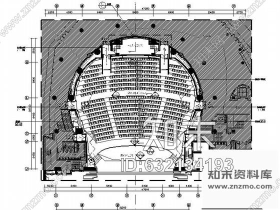 施工图江苏某剧院大剧场观众厅施工图(含效果施工图下载【ID:632134193】