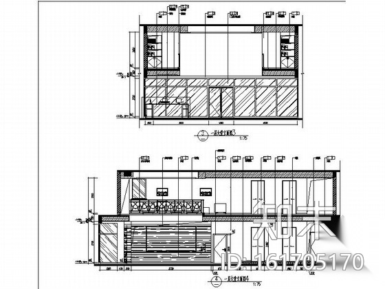 [上海]某快捷酒店大堂施工图施工图下载【ID:161705170】