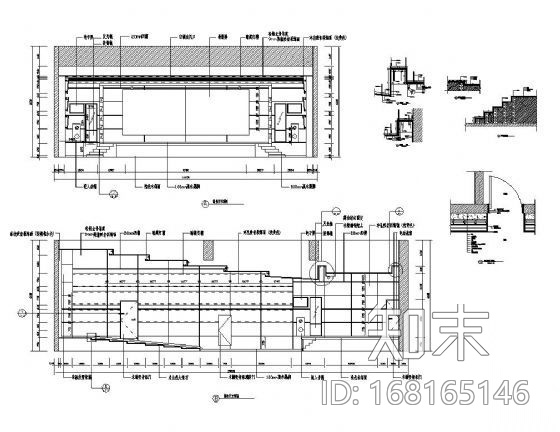 报告厅墙面装饰详图Ⅰ施工图下载【ID:168165146】