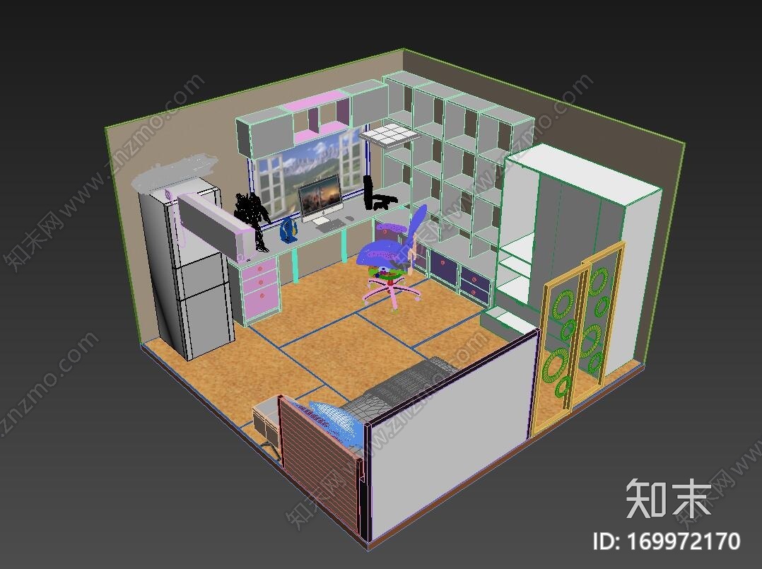 简易儿童房模型CG模型下载【ID:169972170】