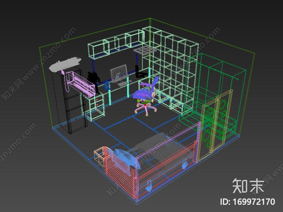 简易儿童房模型CG模型下载【ID:169972170】