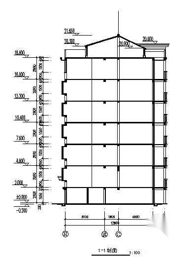 某小区住宅楼2号楼建筑施工图cad施工图下载【ID:149857127】