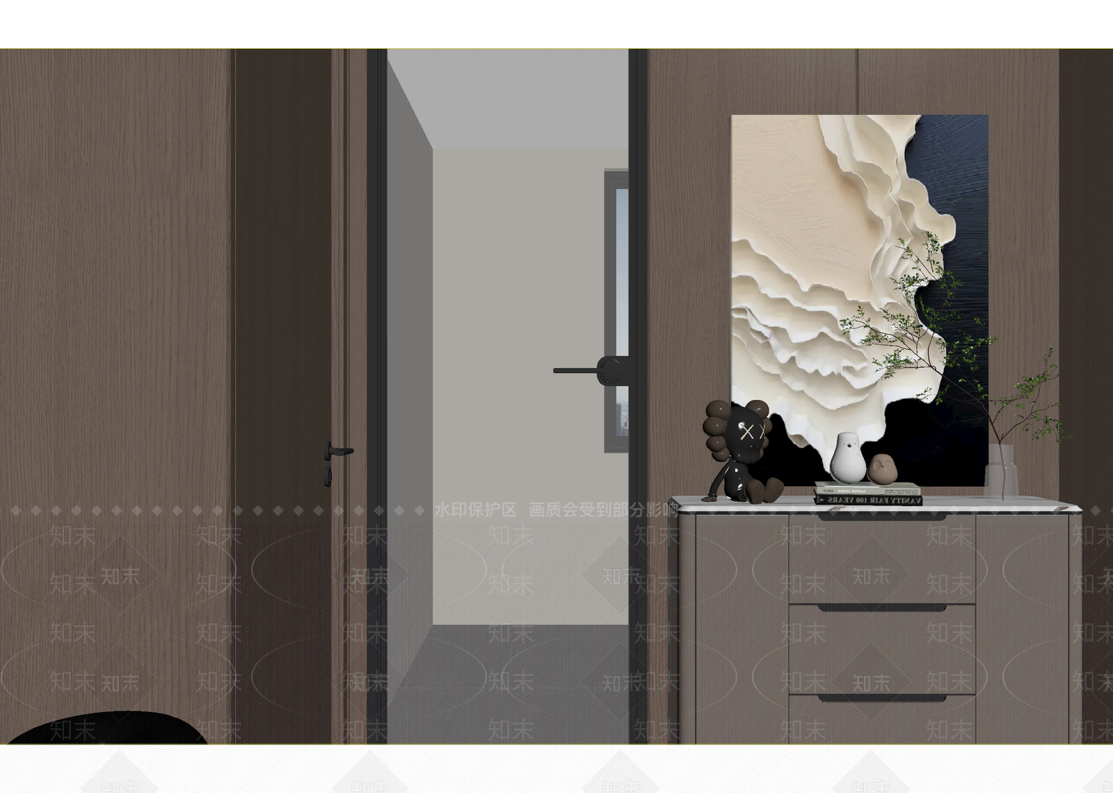 现代玄关3D模型下载【ID:1215107018】