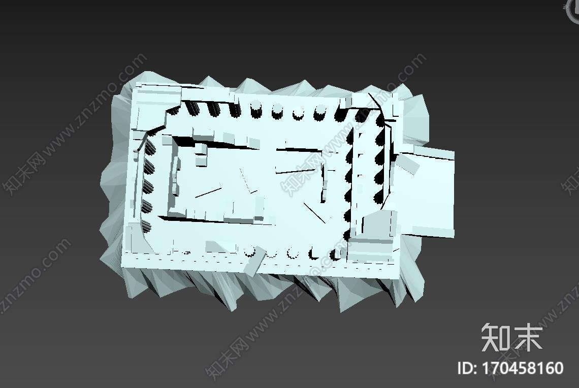 希腊神庙废墟3d打印模型下载【ID:170458160】