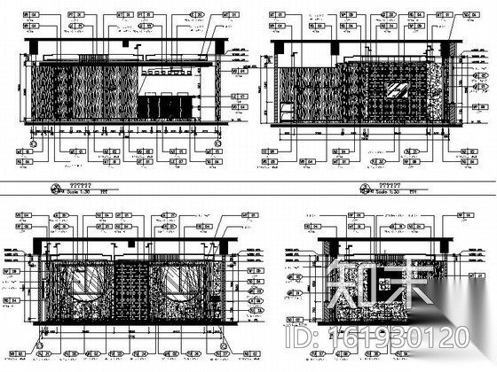 [陕西]五星级酒店典雅新中式风格总裁套房装修施工图（含...cad施工图下载【ID:161930120】