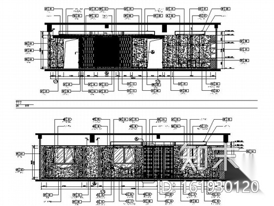 [陕西]五星级酒店典雅新中式风格总裁套房装修施工图（含...cad施工图下载【ID:161930120】