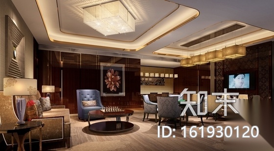 [陕西]五星级酒店典雅新中式风格总裁套房装修施工图（含...cad施工图下载【ID:161930120】
