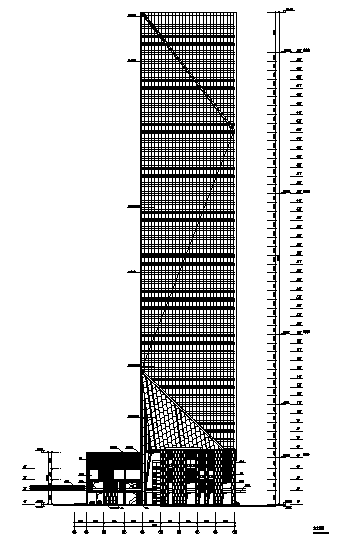 高层框剪结构捷美商务中心建筑全套施工图cad施工图下载【ID:149947107】