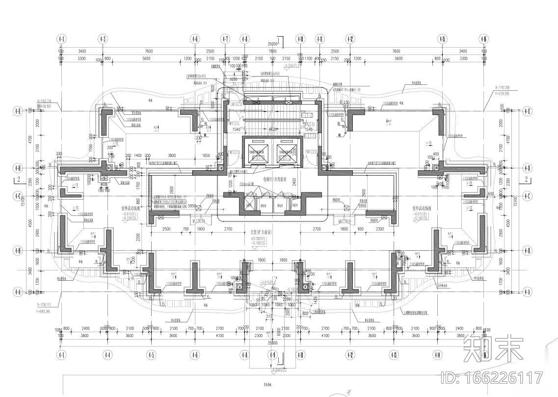 [上海]现代风格4栋住宅建筑施工设计cad施工图下载【ID:166226117】