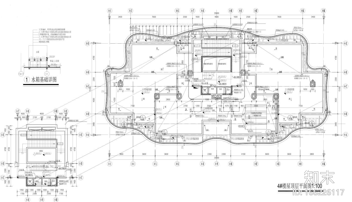 [上海]现代风格4栋住宅建筑施工设计cad施工图下载【ID:166226117】