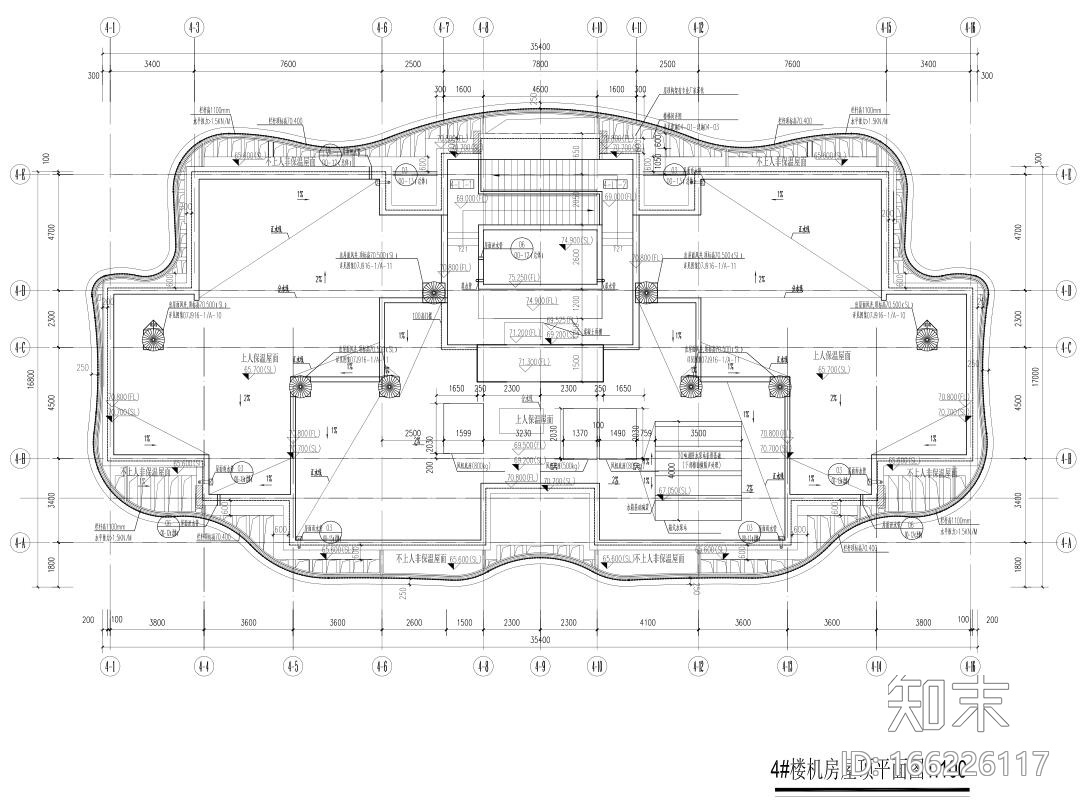 [上海]现代风格4栋住宅建筑施工设计cad施工图下载【ID:166226117】