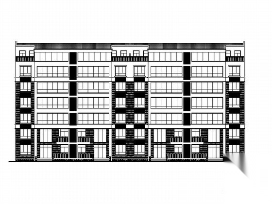 [郑州]某六层复式住宅楼建筑施工图施工图下载【ID:149528163】