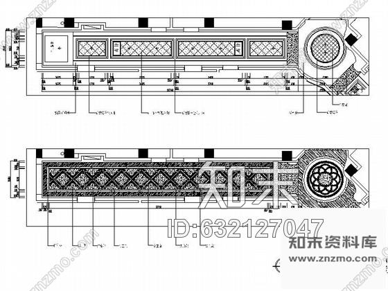 施工图重庆某奢华KTV走廊C装修图cad施工图下载【ID:632127047】