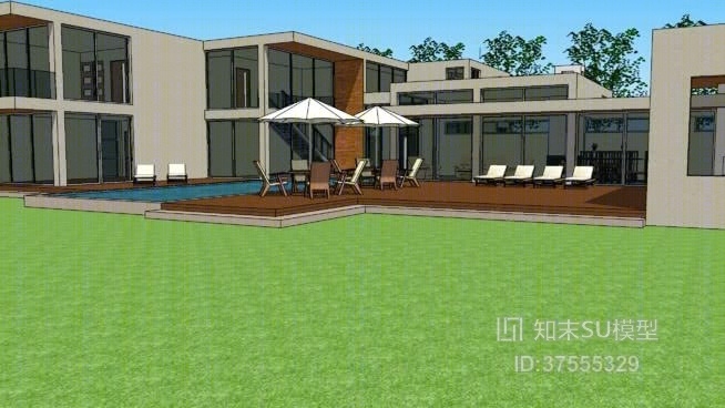 公司大门SU模型下载【ID:819253041】