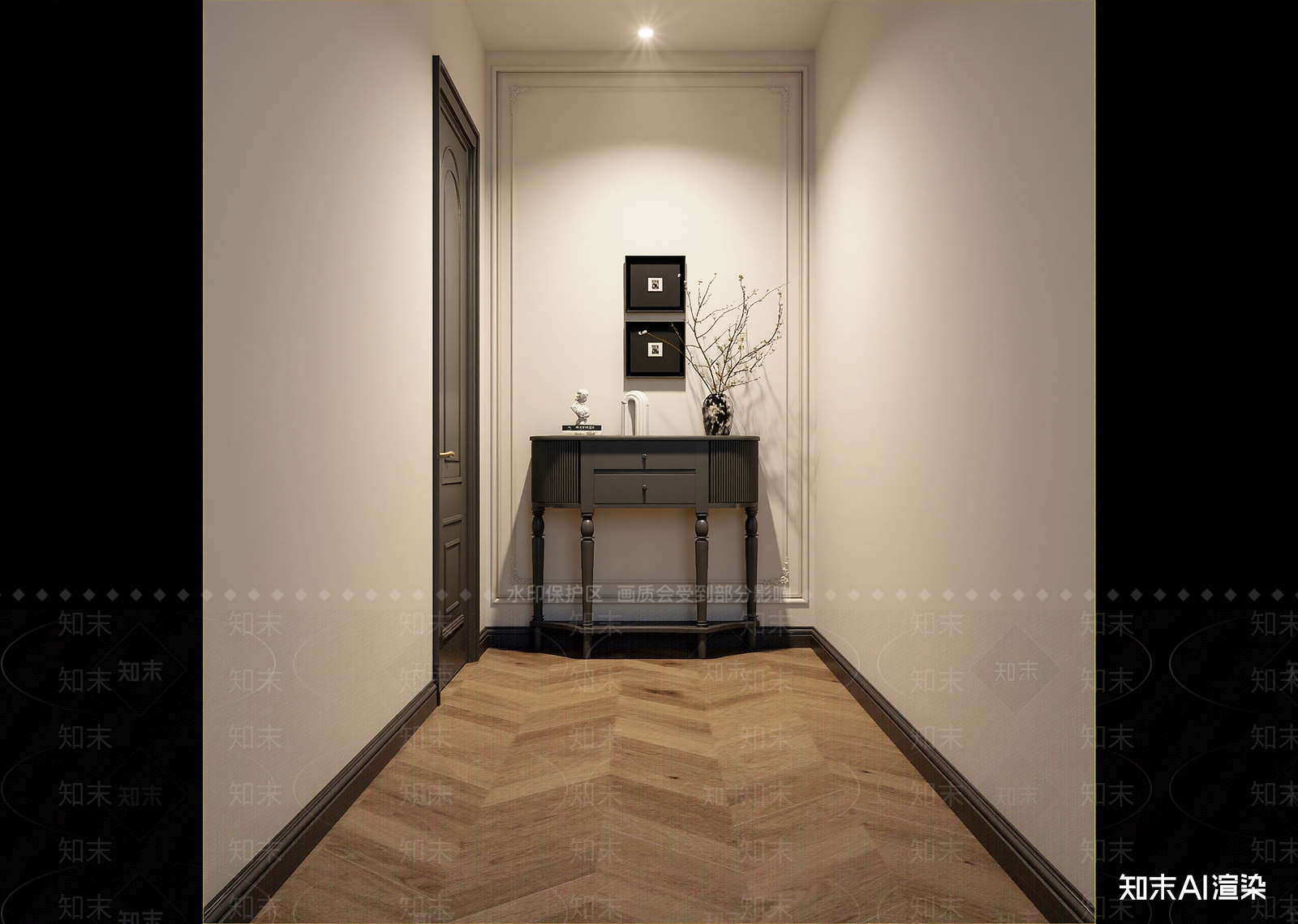 法式玄关3D模型下载【ID:1214799209】