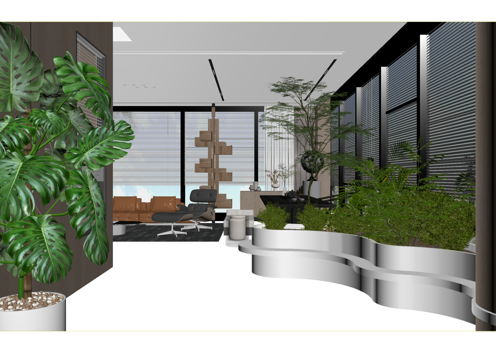 现代接待室3D模型下载【ID:1214721142】