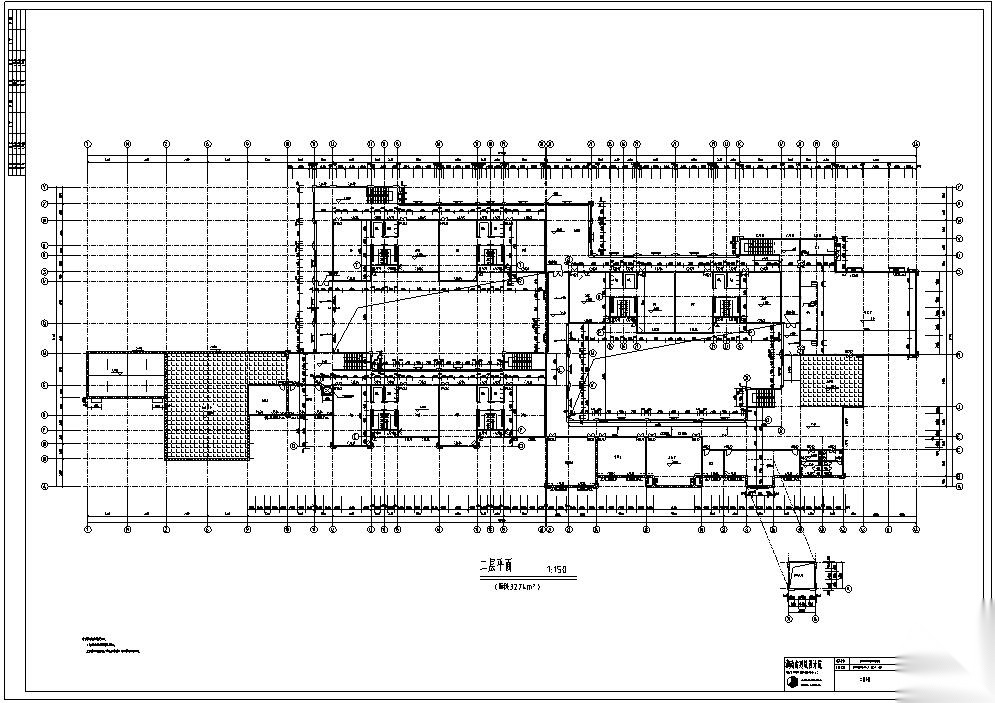 [湖南]十六班碧桂园幼儿园建筑设计（施工图CAD）施工图下载【ID:151562132】