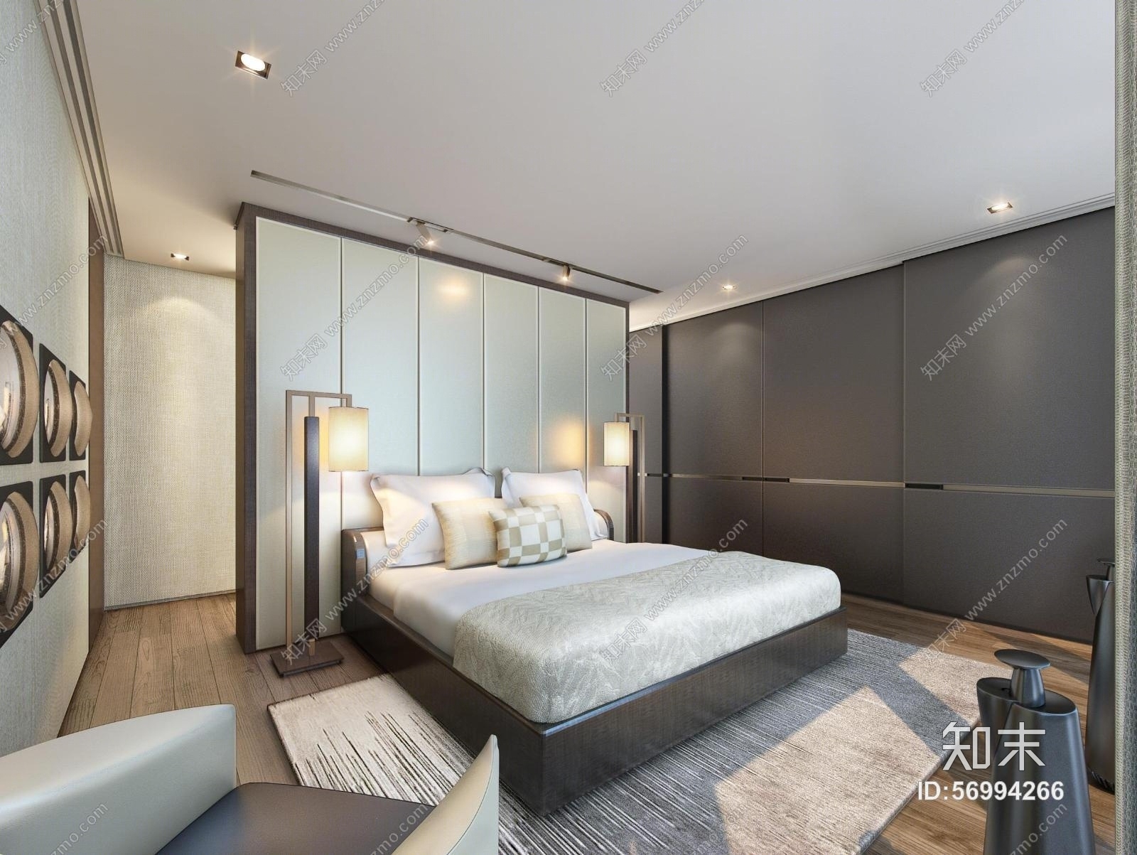 【Wilson&Associates】华润大涌西塔T3公寓入户大堂+3套样板间cad施工图下载【ID:56994266】