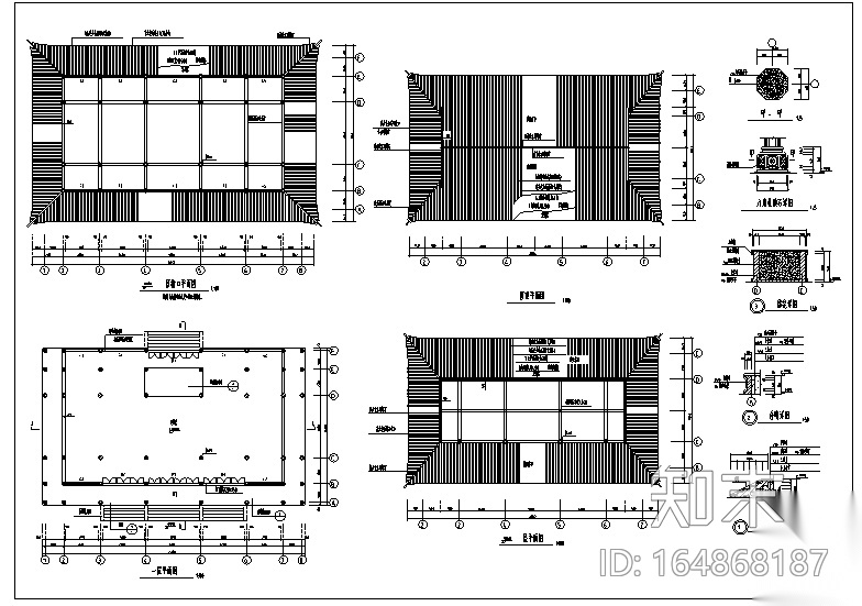[重庆]钟寺大雄宝殿建筑施工图施工图下载【ID:164868187】